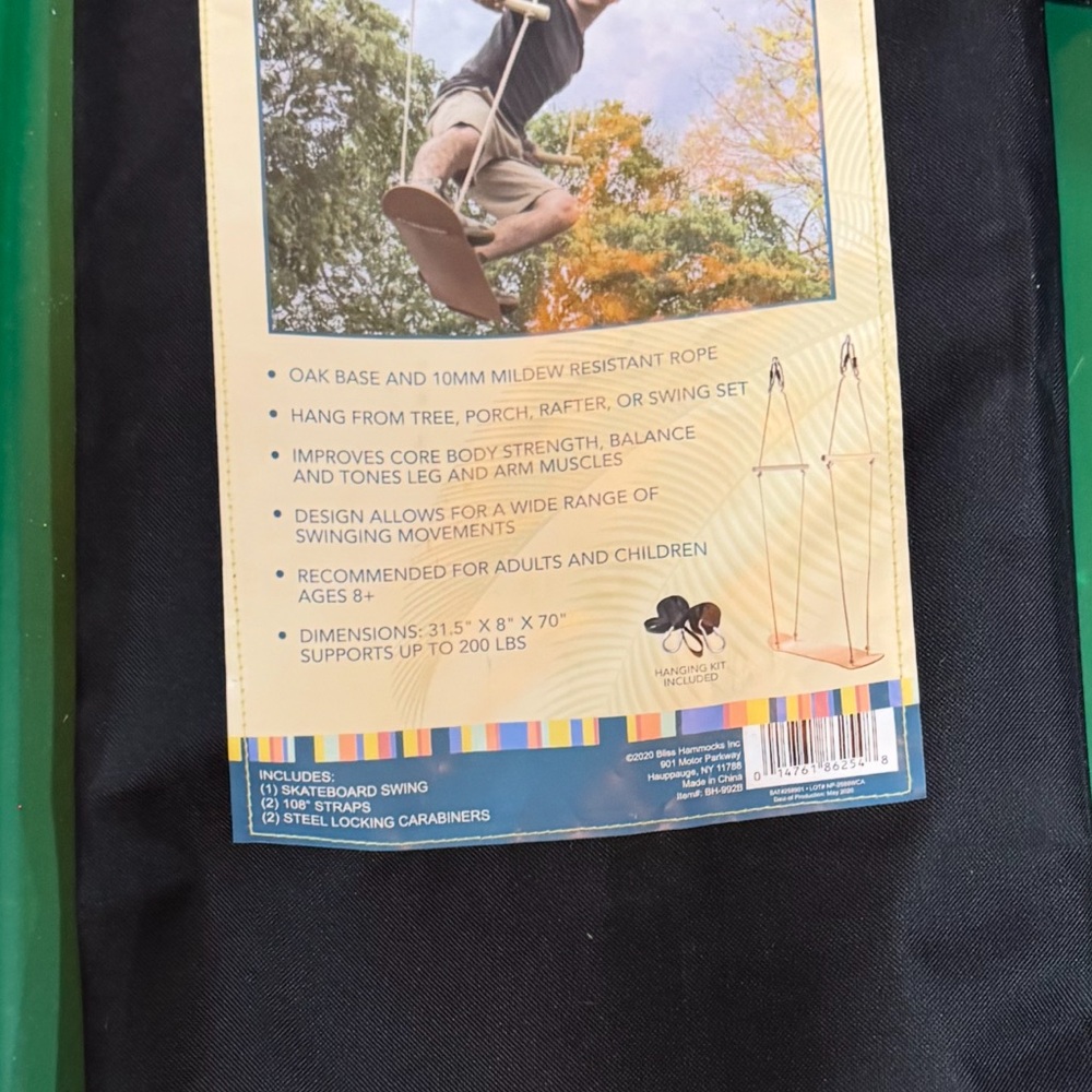 Bliss hammock skateboard swing
